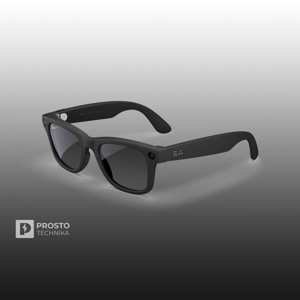 Ray-Ban Wayfarer (Gen 2) Матовый Чёрный с Градиентно-Графитовыми Линзами (Matte Black / Polar Gradient Graphite)